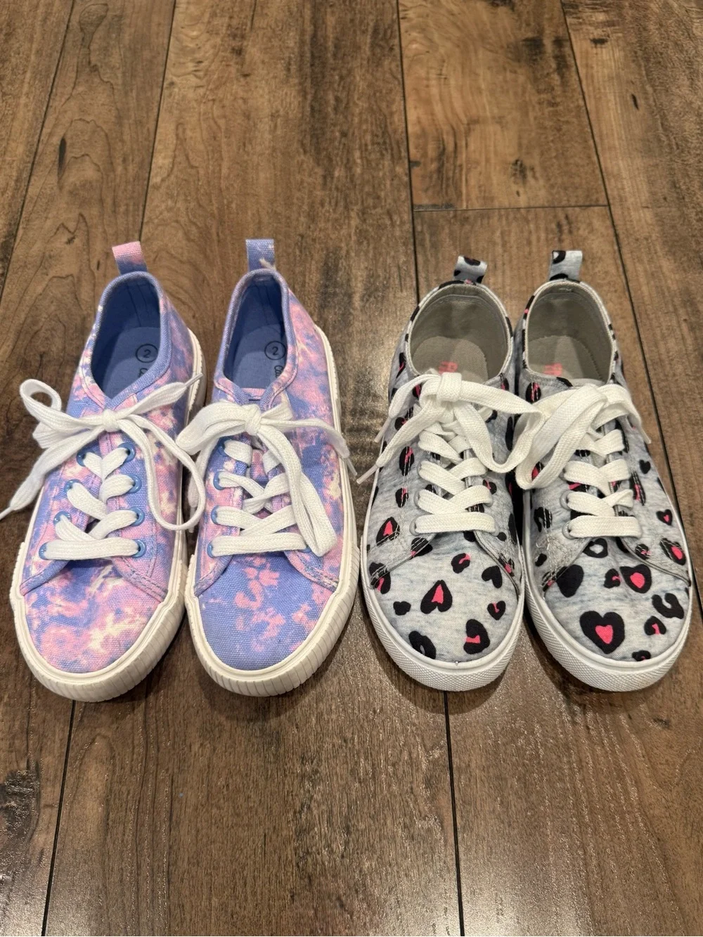 2 PAIRS - Like New - Girls Sneakers